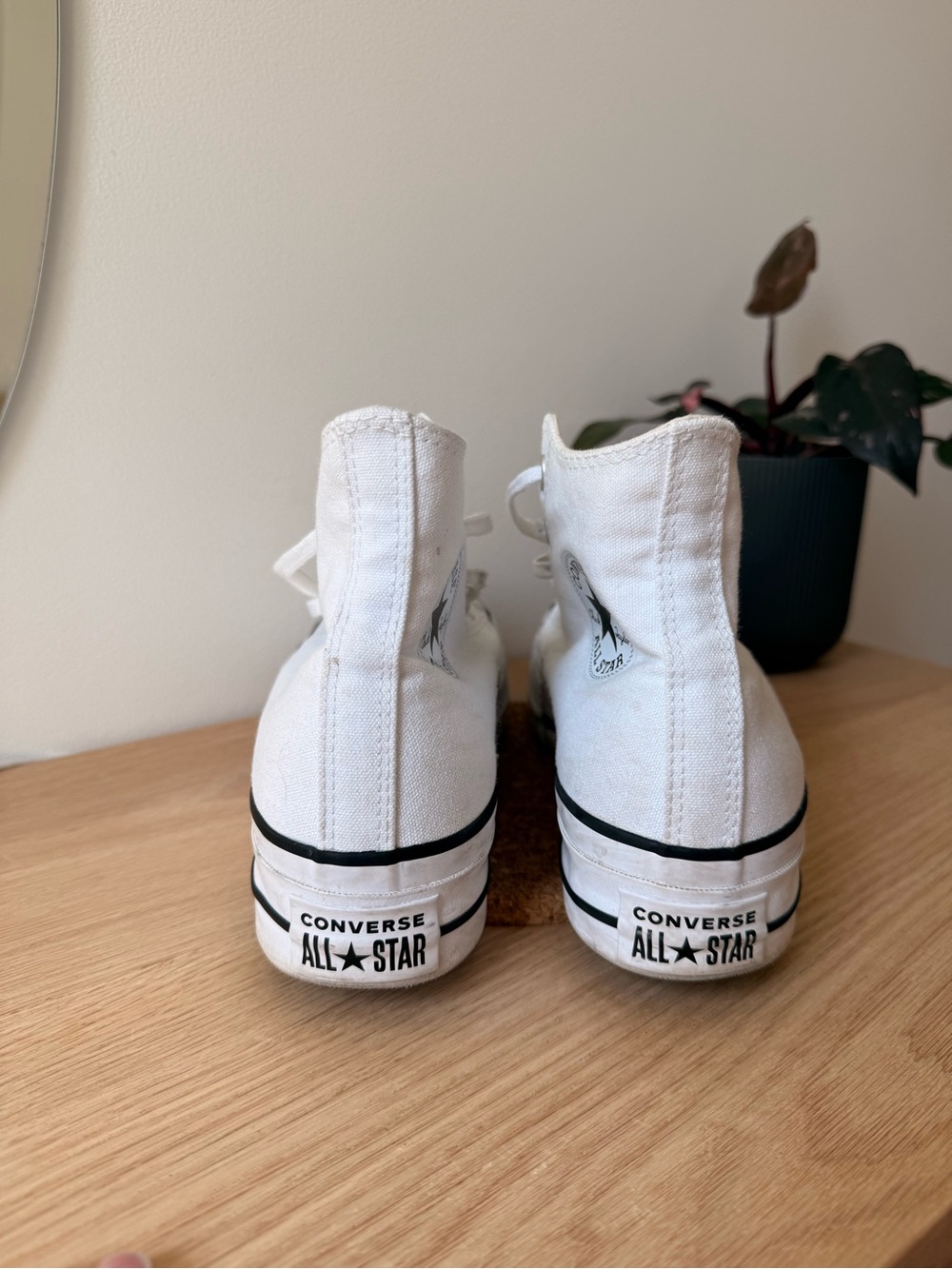 Converse Platform White High-Tops - Picture 4 of 8